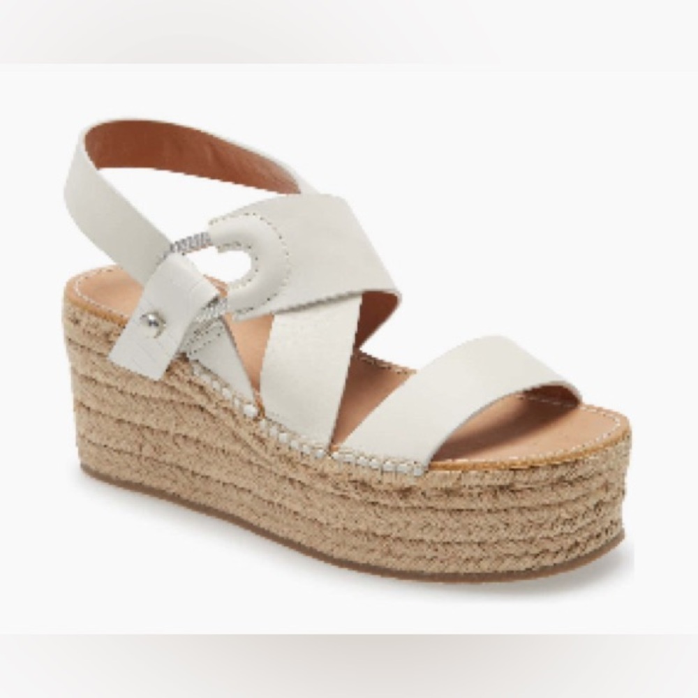 RAG AND BONE AugustEspadrille Platform
Sandal (Women) size 7.5 Antique white